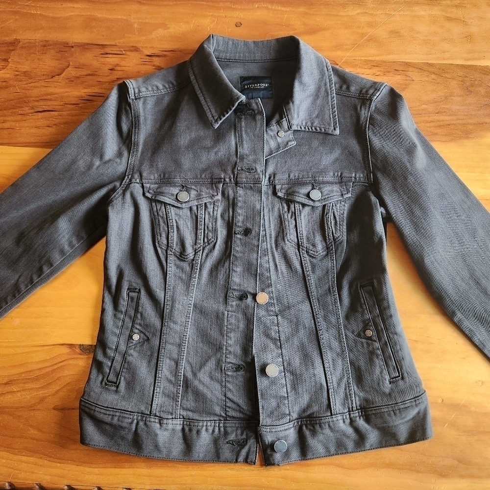 Liverpool Los Angeles Demin Jacket Loden Green XS